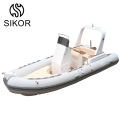 CE Certification Luxury Rib 680 Fiberglass Dinghy Inflatable Tender Boats For Sale